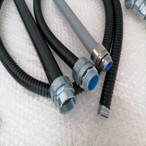 长盛丰源定制包塑软管连接器 4分外丝内丝自固卡套电缆保护管接头全面解析
